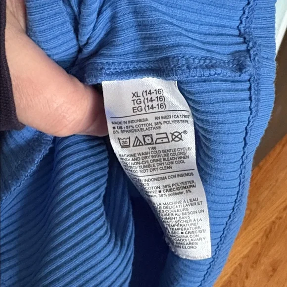 Old Navy XL 14-16 blue short sleeve romper - Picture 4 of 5